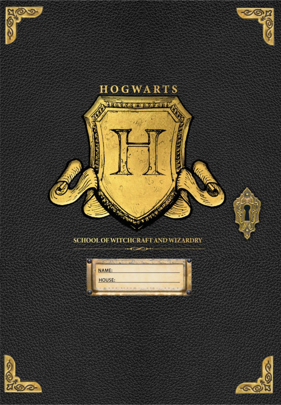 EPEE merch Blok A5 Harry Botter Bradavice