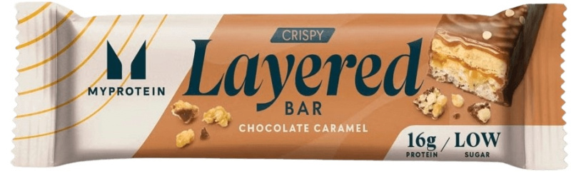 MyProtein Crispy Layered Bar, 58 g Příchuť: Čokoláda/Karamel