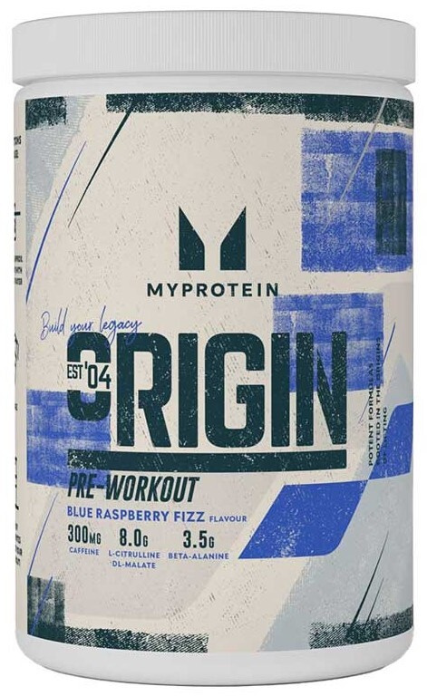 MyProtein Origin Pre-Workout, 600 g Příchuť: Modrá malina