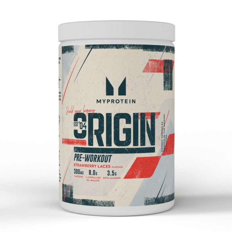 MyProtein Origin Pre-Workout, 600 g Příchuť: Jahoda