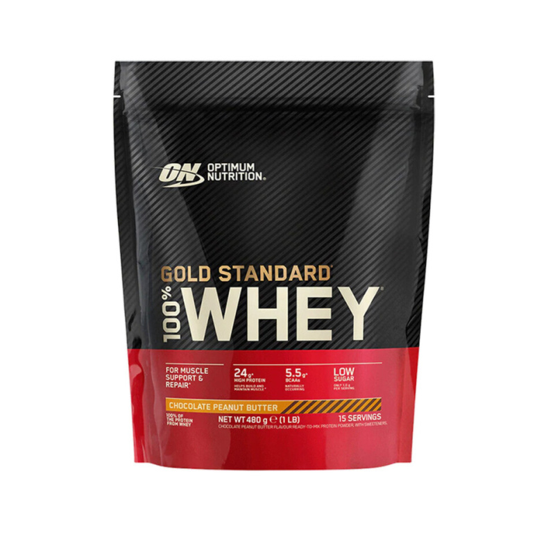 Optimum Nutrition 100% Whey Gold Standard 480 g - čokoláda/ arašídové máslo