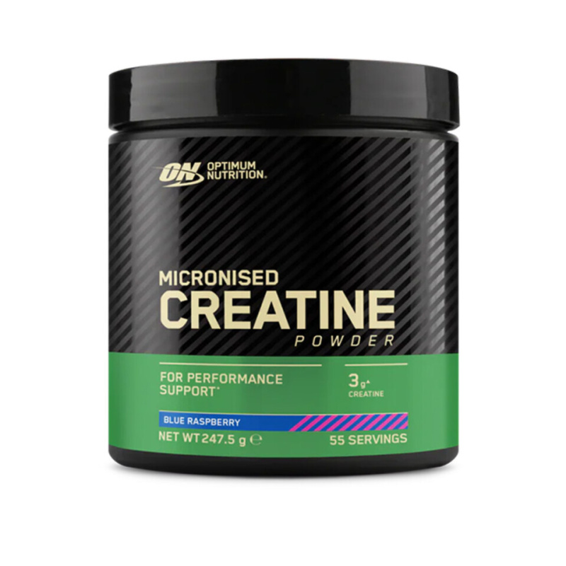 Optimum Nutrition Creatine Powder (Ochucený) 247,5 g - modrá malina