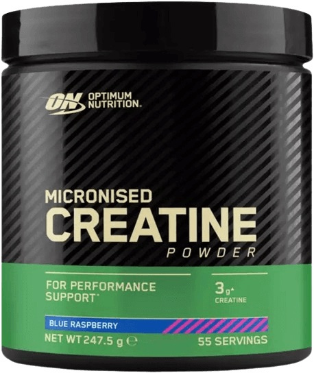 Optimum Nutrition Creatine Powder (Ochucený) 247,5 g - modrá malina