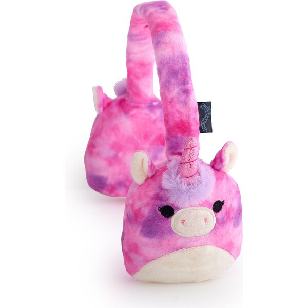 Lazerbuilt bezdrátová sluchátka Squishmallows - Lola (plyšová) Růžová