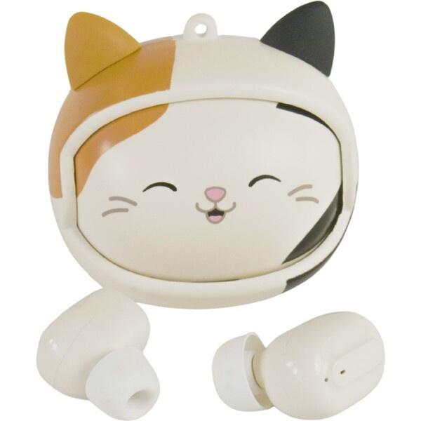 Lazerbuilt Spin TWS sluchátka Squishmallows - Cameron Bílá