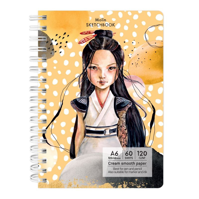 Kroužkový blok Molin (120g/m2, 60 listů) A6
