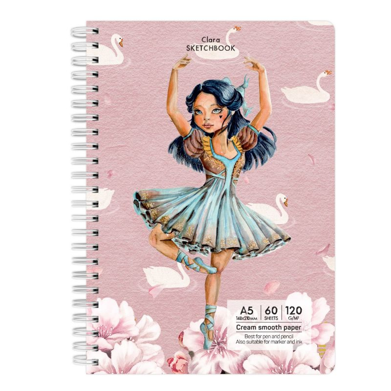 Kroužkový blok Clara (120g/m2, 60 listů) A5