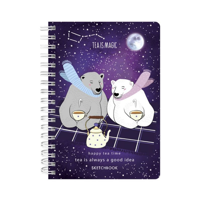 Kroužkový blok Tea is magic (120g/m2, 60 listů) A6
