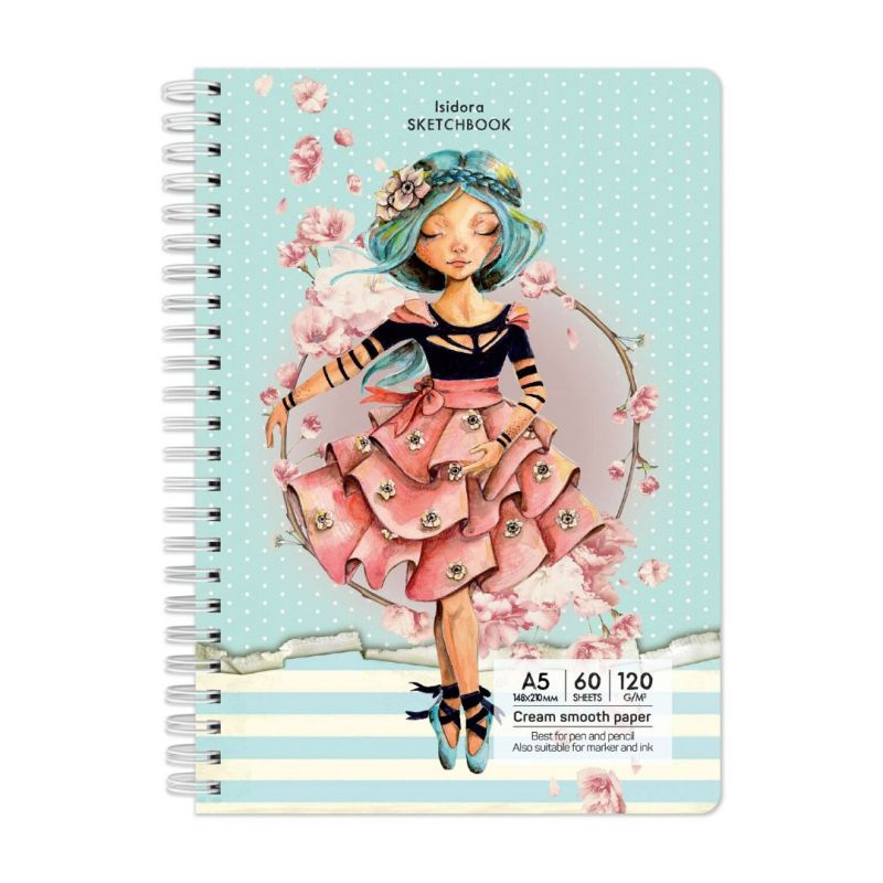Kroužkový blok Isidora (120g/m2, 60 listů) A5