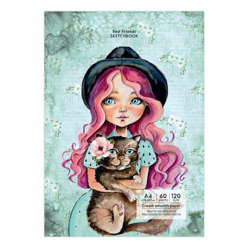 Skicák Best friends (120g/m2, 60 listů) A4