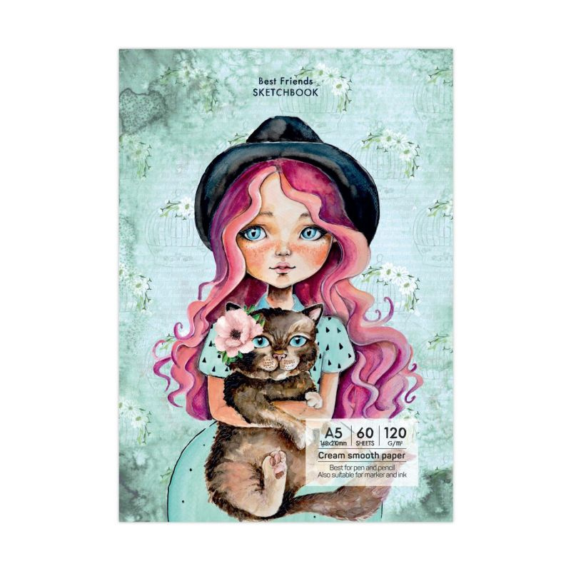 Skicák Best friends (120g/m2, 60 listů) A5