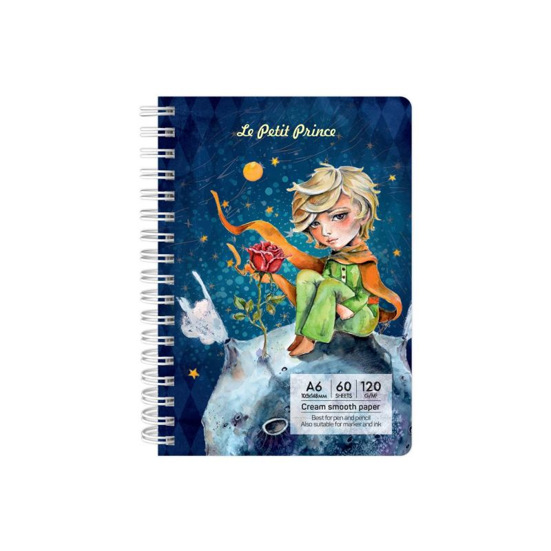 Kroužkový blok The Little Prince (120g/m2, 60 listů) A6