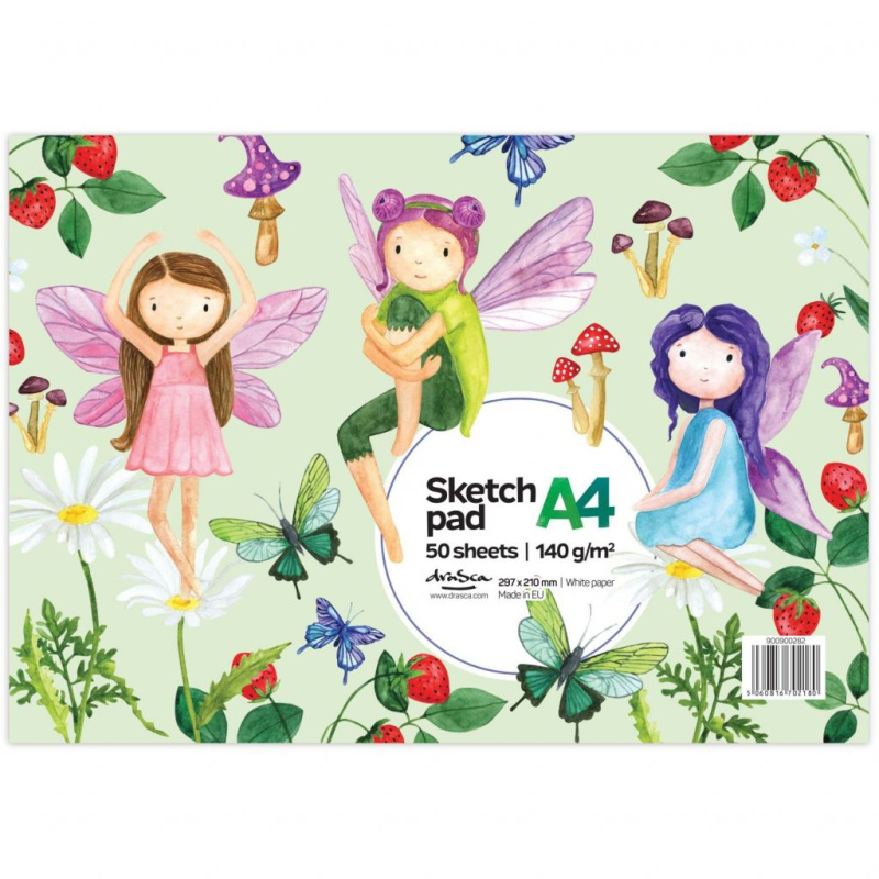 Lepený blok Víly (140g/m2, 50 listů) A4