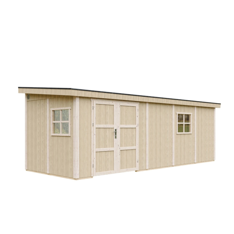 Timbela Zahradní domek - přístavba M941B z LP SmartSide, přírodní, 236 x 604 cm