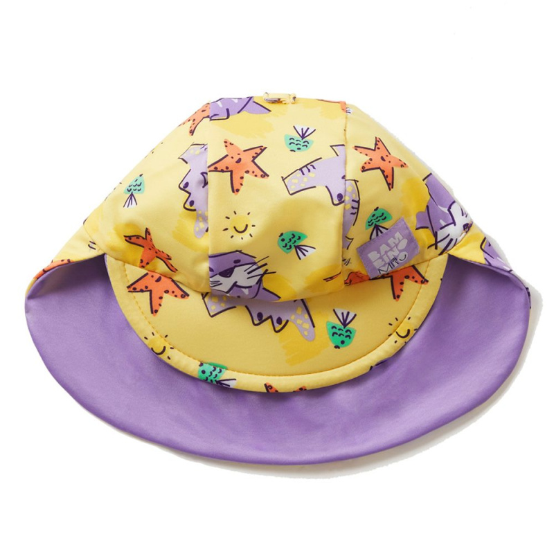 bambinomio Čepice dětská koupací, UPF 40+, Sand, 38-46 cm -0-12 m