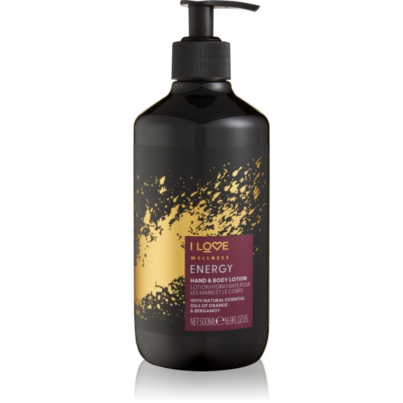 I Love Wellness Energy hydratační mléko na ruce a tělo 500 ml