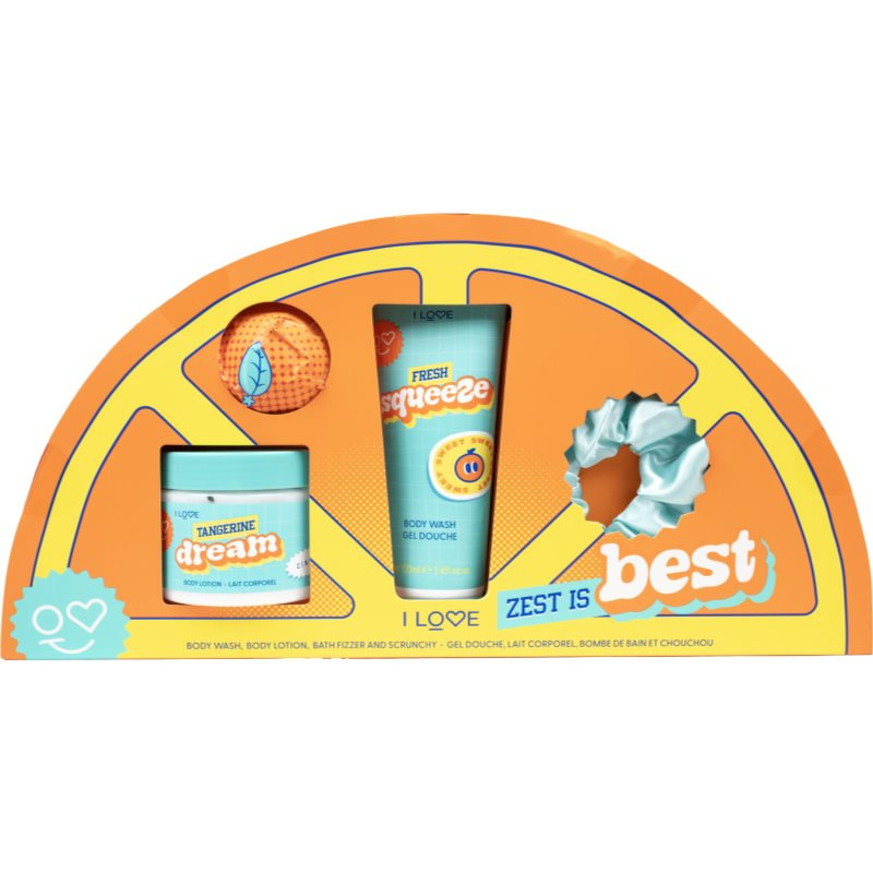 I Love Zest is Best dárková sada do koupele vůně Zesty Orange