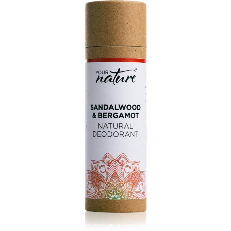 Your Nature Tuhý deodorant Santalové dřevo a Bergamot, 70 g