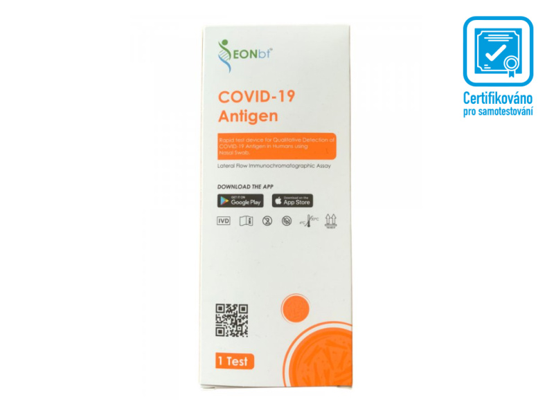 EON Biotechnology Limited 1x EONbt Antigenní rychlotest na COVID-19 z přední části nosu