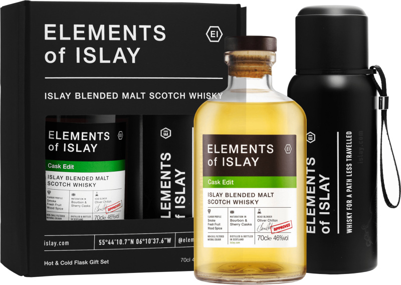 Elements of Islay Cask Edit + termoska 46% 0,7l (dárkové balení kazeta)