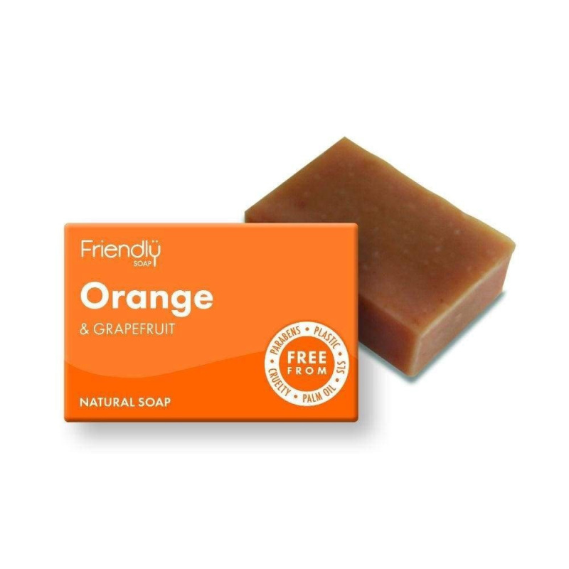 Friendly Soap přírodní mýdlo pomeranč a grep, 95g