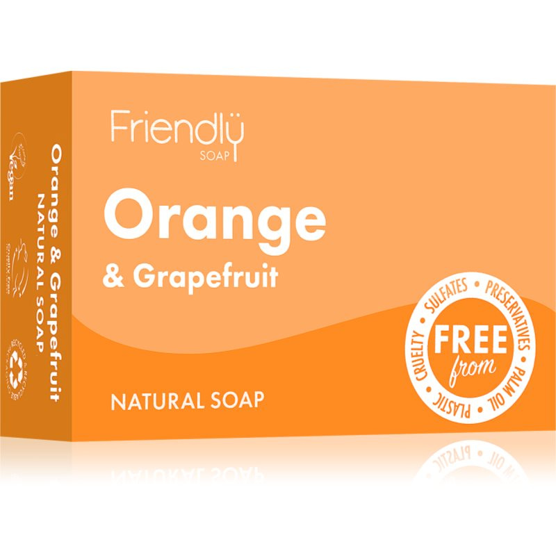 Friendly Soap přírodní mýdlo pomeranč a grep, 95g