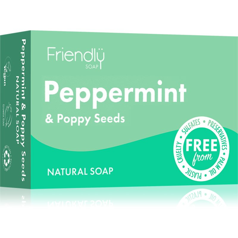 Friendly Soap přírodní mýdlo máta a mák, 95g