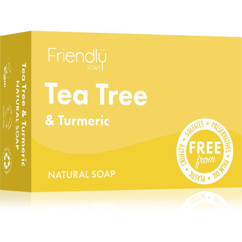 Friendly Soap mýdlo tea tree a kurkuma 95g