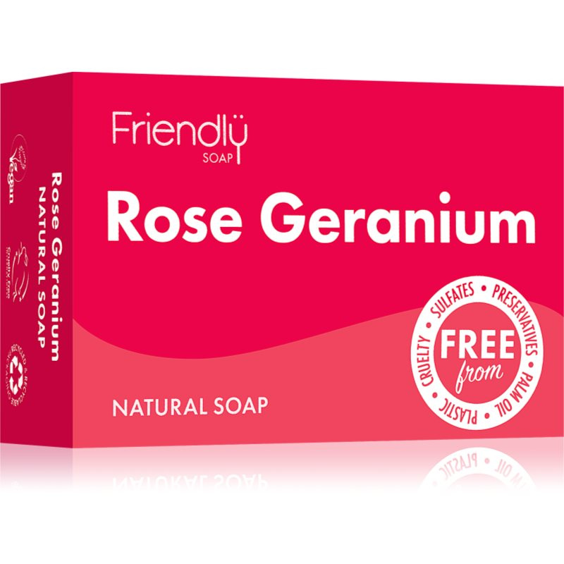 Friendly Soap přírodní mýdlo pelargonie, 95g