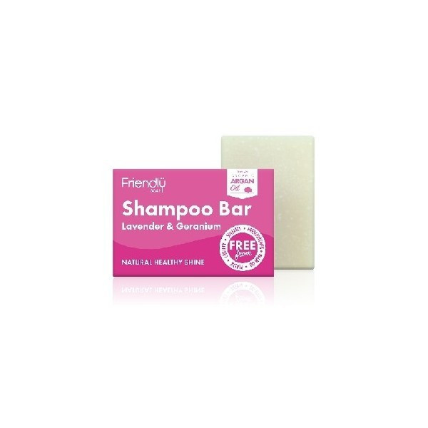Friendly Soap přírodní mýdlo na vlasy levandule a pelargónie, 95g