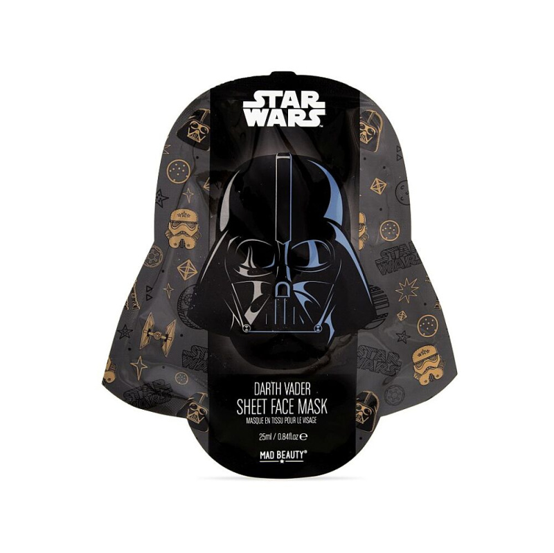 Mad Beauty Star Wars Darth Vader antioxidační plátýnková maska s extraktem z čajovníku 25 ml