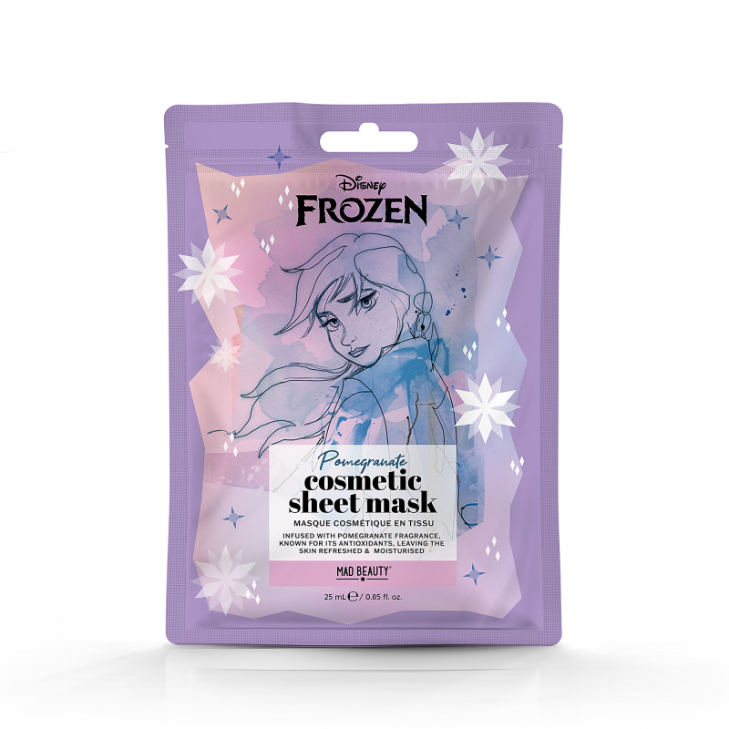 MAD BEAUTY Anna Frozen antioxidační textilní maska na obličej 25 ml