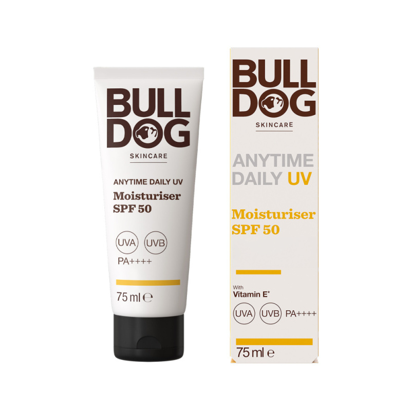 Bulldog Anytime Daily UV Moisturiser hydratační krém SPF 50 75 ml