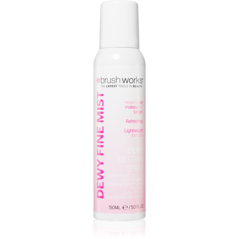 Brushworks Dewy Fine Mist fixační sprej na make-up 150 ml