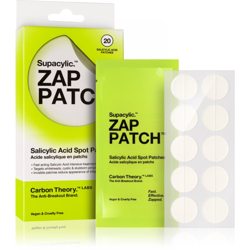 Carbon Theory Zap Patch náplasti na problematickou pleť proti akné 20 ks