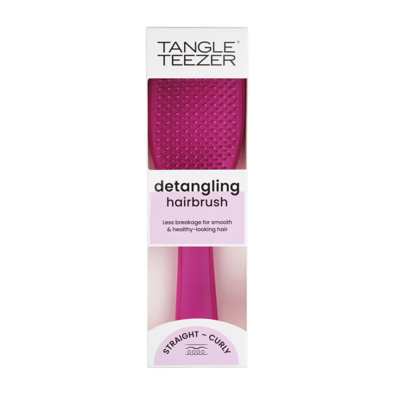Tangle Teezer The Ultimate Detangler plochý kartáč na rovné a kudrnaté vlasy Electric Raspberry 1 ks