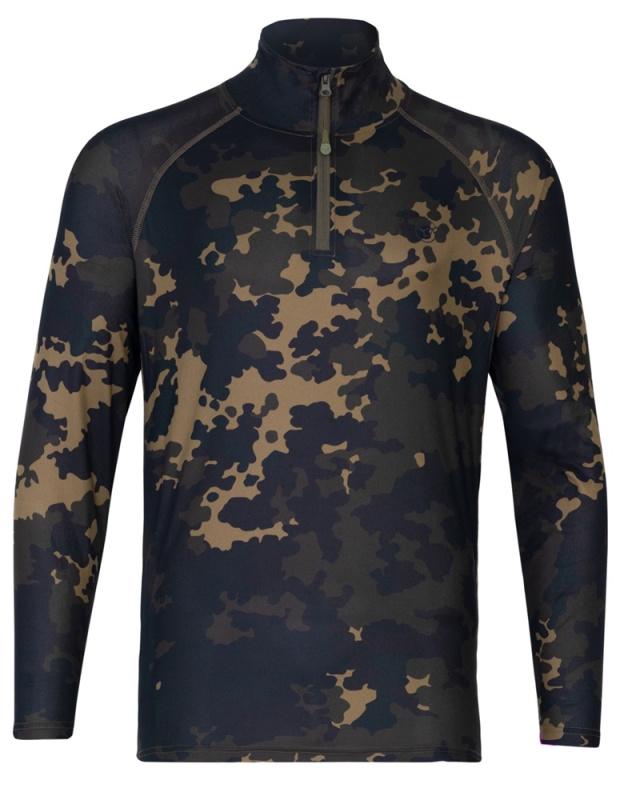 Korda triko kool upf zip jersey dark kamo - l