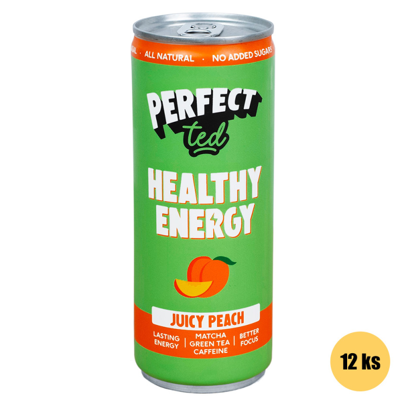 Healthy Matcha Energy Drink broskev 250ml