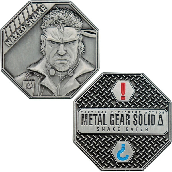 Sběratelská mince Fanattik Metal Gear Solid Delta - Naked Snake Limited Edition