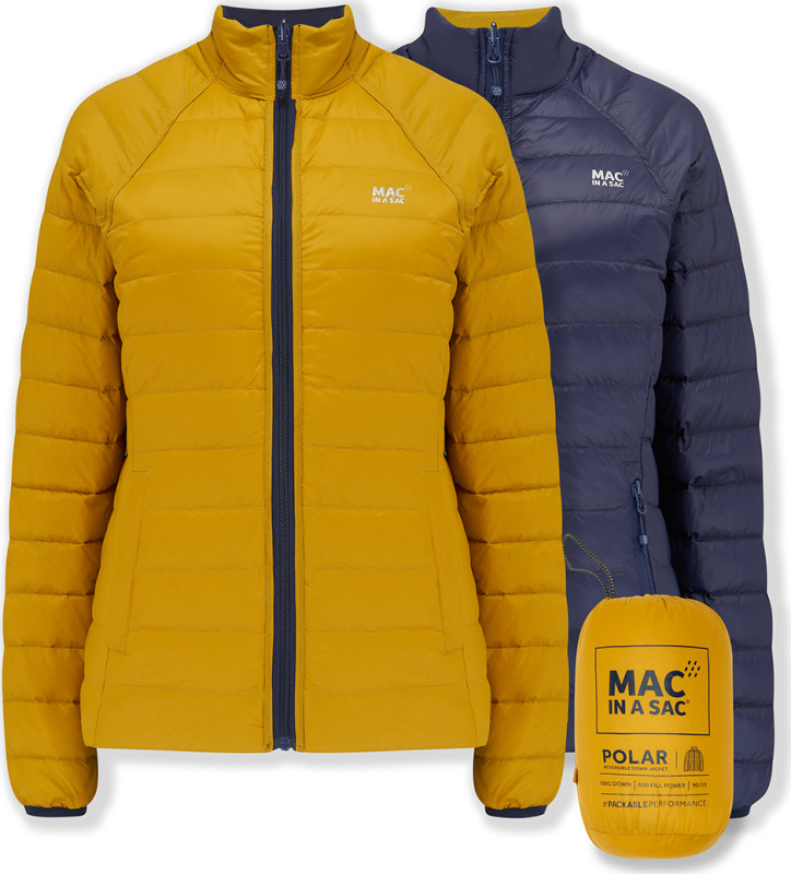 MAC IN A SAC Dámská péřová oboustranná bunda MAC Polar Navy/Mustard Ws Velikost: L