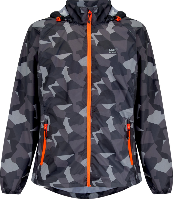 MAC IN A SAC Dámská nepromokavá bunda MAC Edition Black Camo 10K Velikost: XL