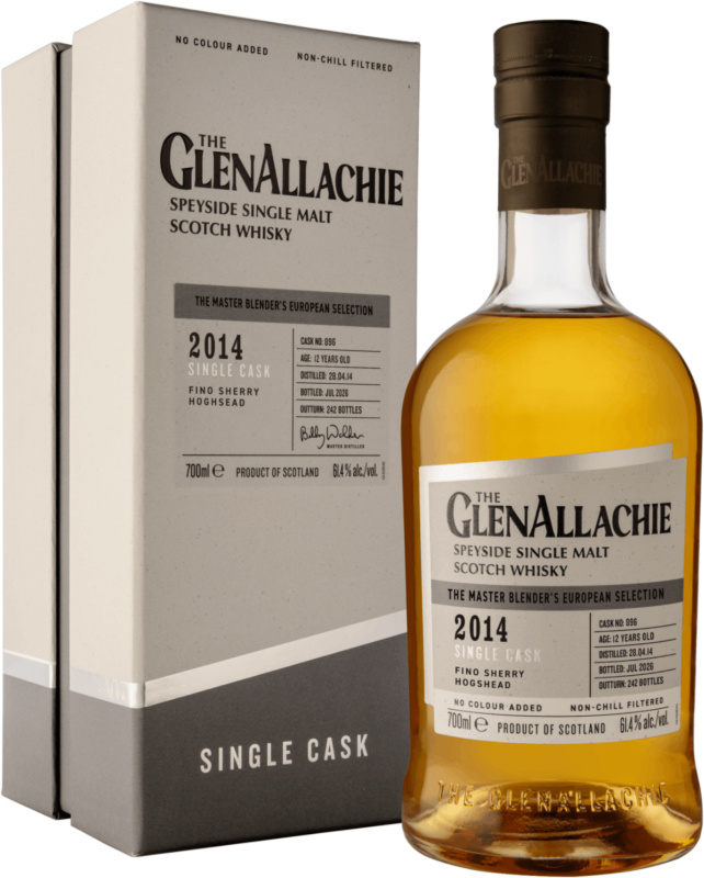 The GlenAllachie 12 letá Single Cask 2014  61,4% 0,7l
