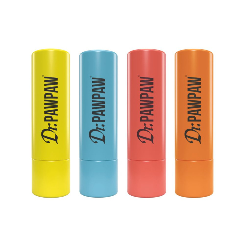 Dr. Pawpaw Flavoured Balm sada na rty s ovocnou příchutí 4x4 g