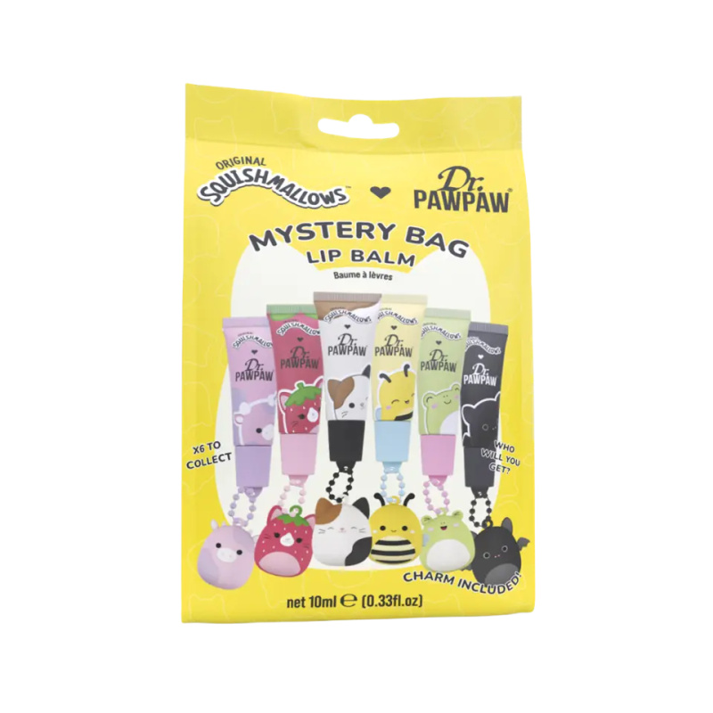 DR PAWPAW Balzám na rty s přívěskem Squishmallows Mystery Bag