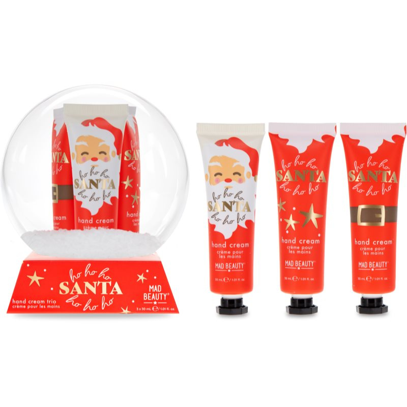 Mad Beauty HoHo Holiday Snow Globe vánoční dárková sada na ruce