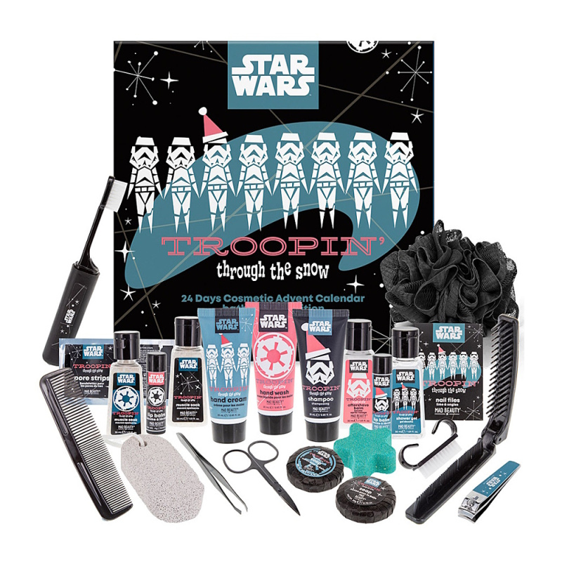 MAD BEAUTY Star wars adventní kalendář v rozkládací krabičce
