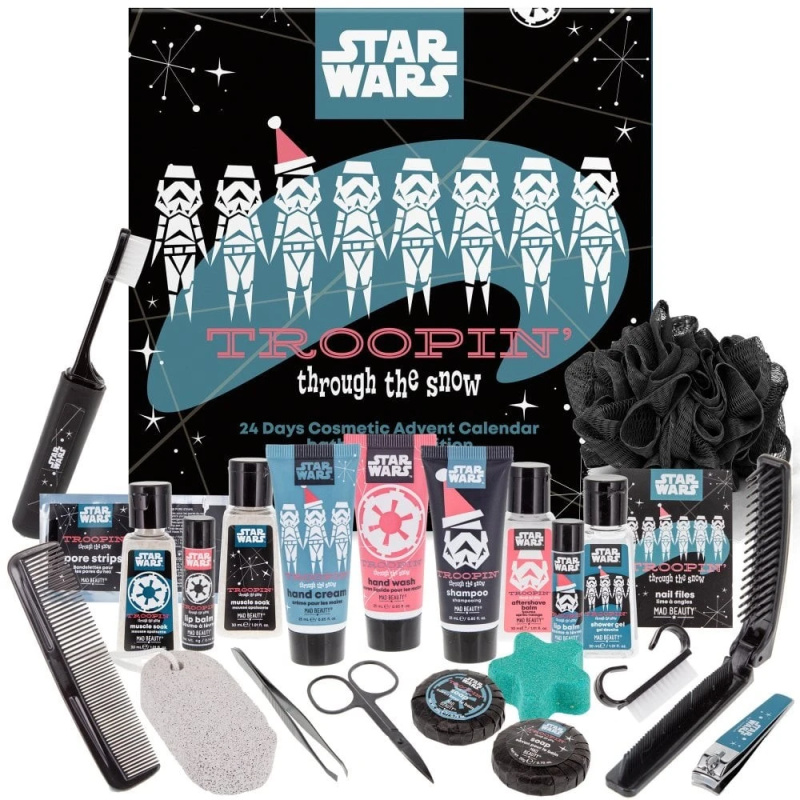 MAD BEAUTY Star wars adventní kalendář v rozkládací krabičce
