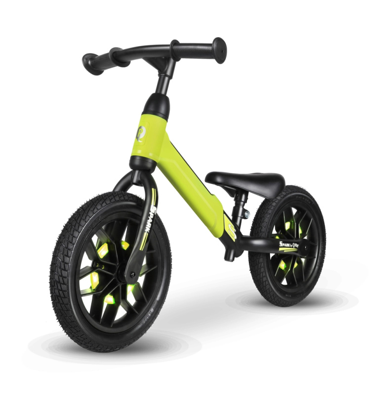 QPlay Odrážedlo Spark Green, věk 3-6 let, do  30 kg