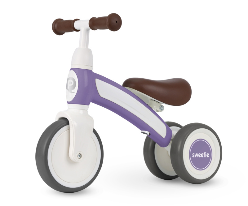 QPlay Qplay Sweetie – dětské odrážedlo 3v1 s EVA koly (1–3 roky) - fialové