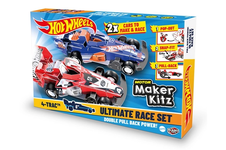 Sada HW Bladez Maker Kitz Make Race se 2 autíčky - 1 kus